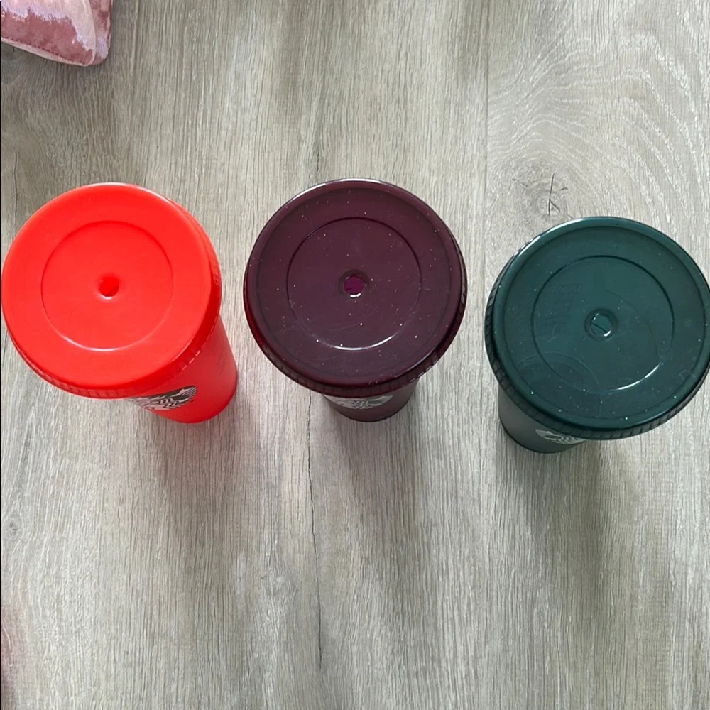 Starbucks sparkly reusable cold cups